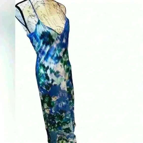 NICOLE MILLER NEW YORK Vibrant Maxi Dress 🦚 💙🩵💚💜 - Picture 4 of 8